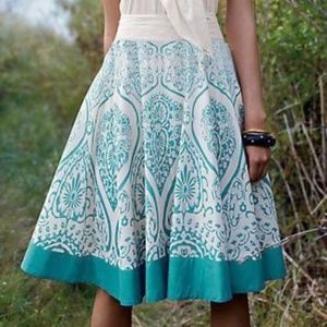 WILDERNESS MAZE circle skirt Anthro Edme Esyllte 2